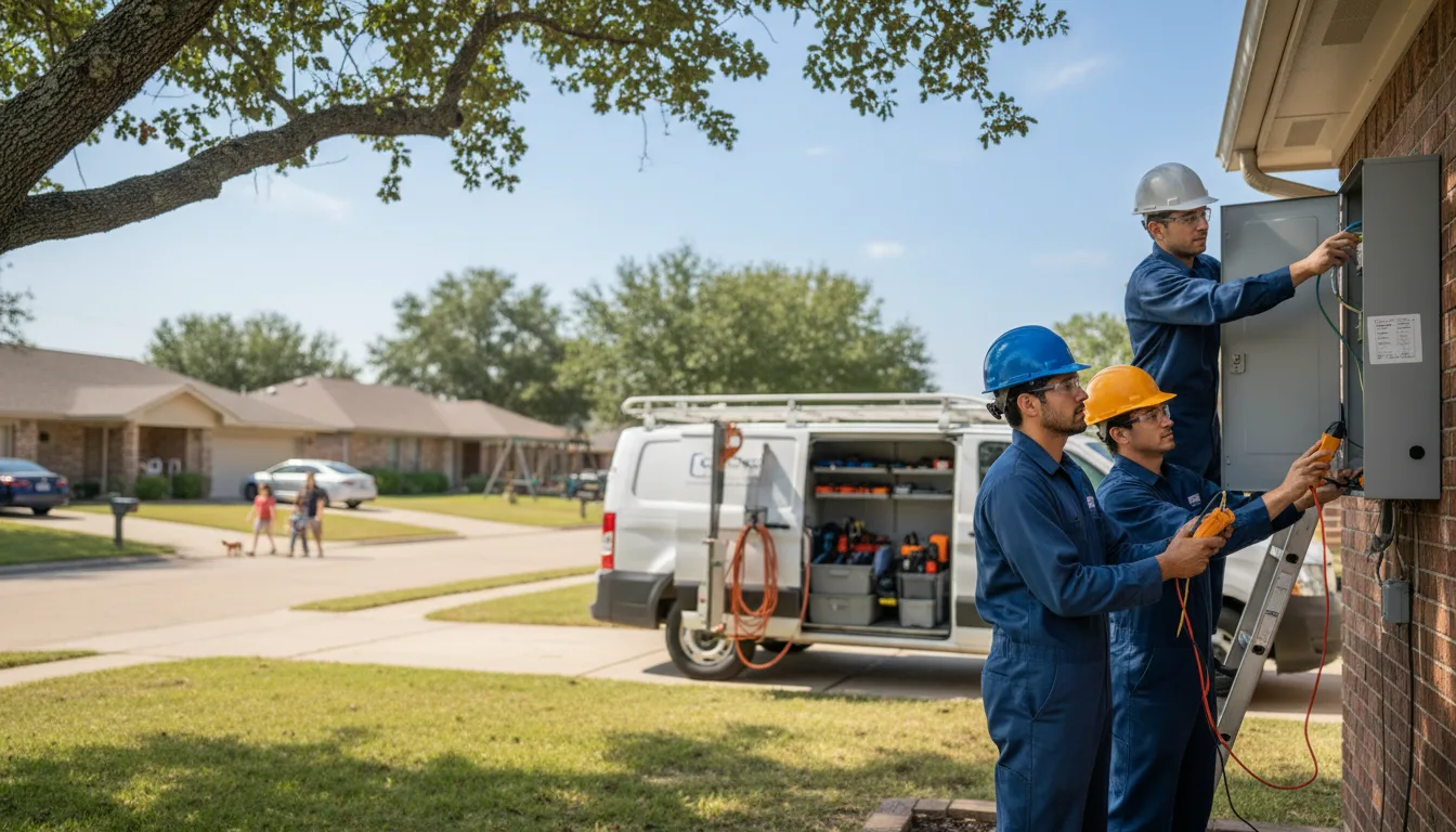 Certified electrician providing emergency electrical services in Marks, MS